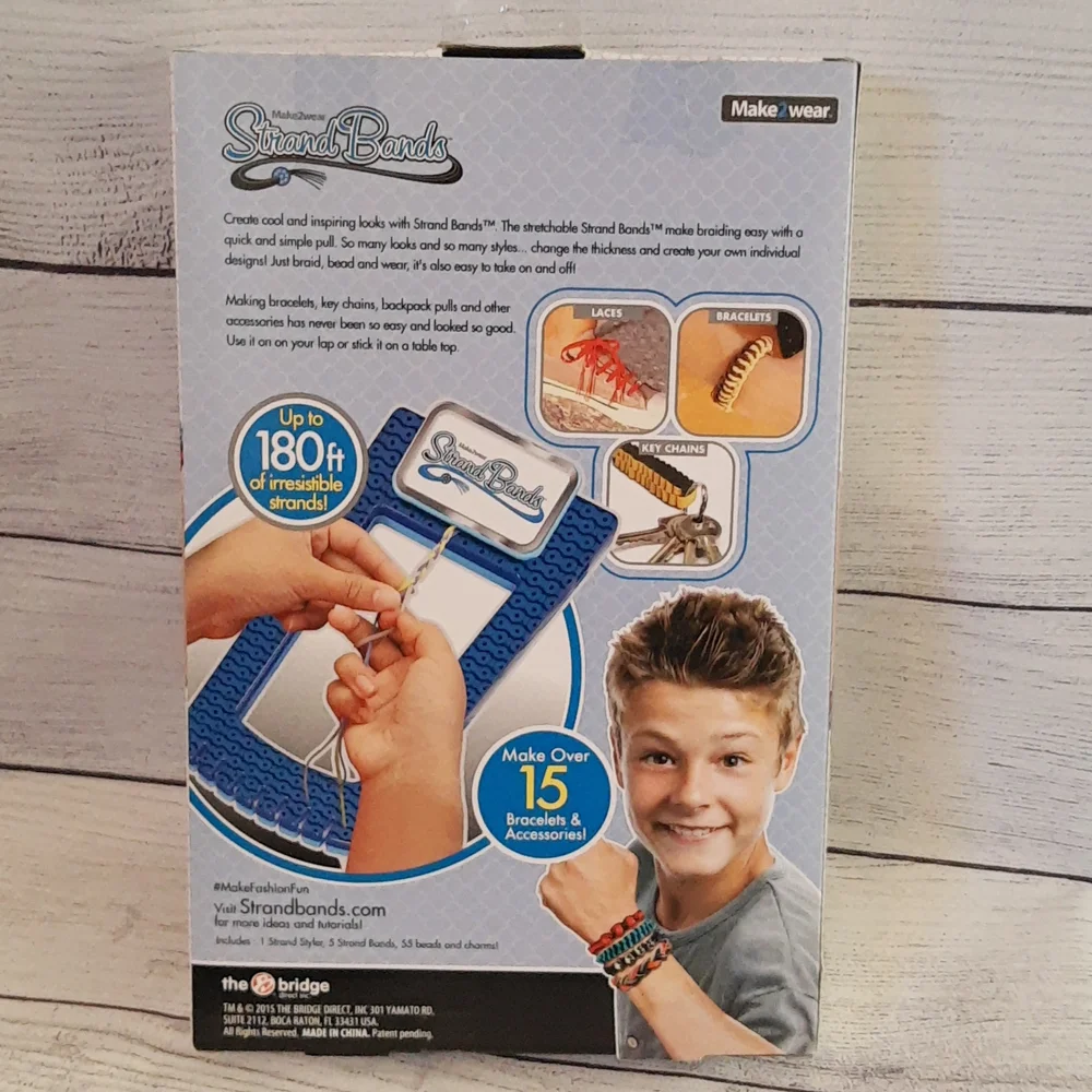 Jewelry Fashion Elastic Bracelet Maker for Boys, PLUS BONUS Pack (BLUE)